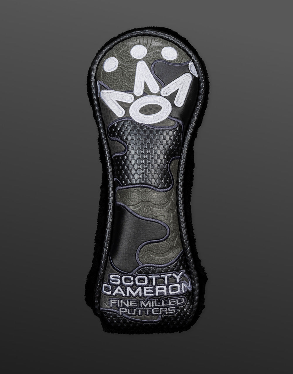 Limited Scotty Cameron - Camo Crown Collage Hybrid Headcover Gray Piping
