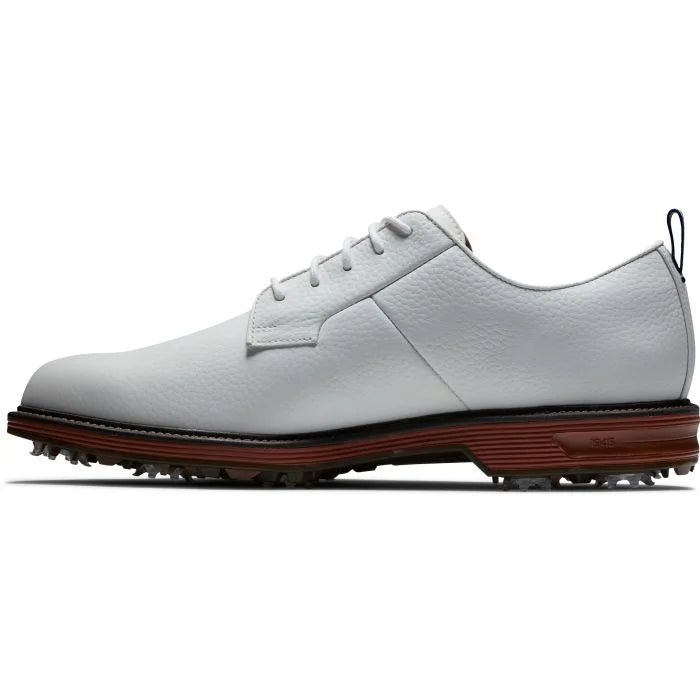 FootJoy DryJoys Premiere Golf Shoes (Previous Season) - White/Brick 53992 - The Golf Guys Online