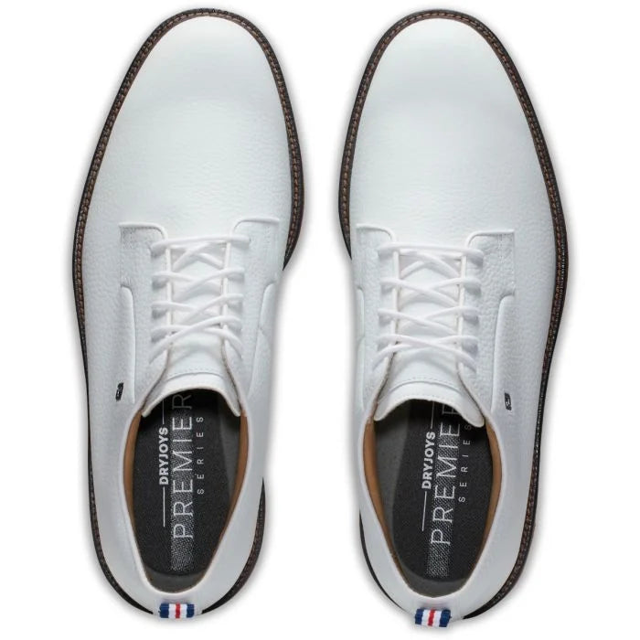 FootJoy DryJoys Premiere Golf Shoes (Previous Season) - White/Brick 53992 - The Golf Guys Online