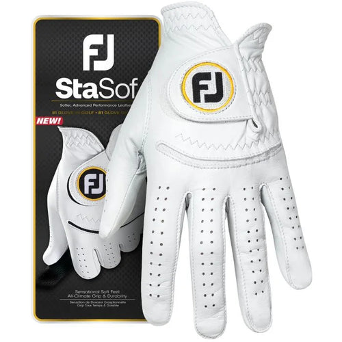 FootJoy StaSof Mens Glove Pearl - The Golf Guys Online