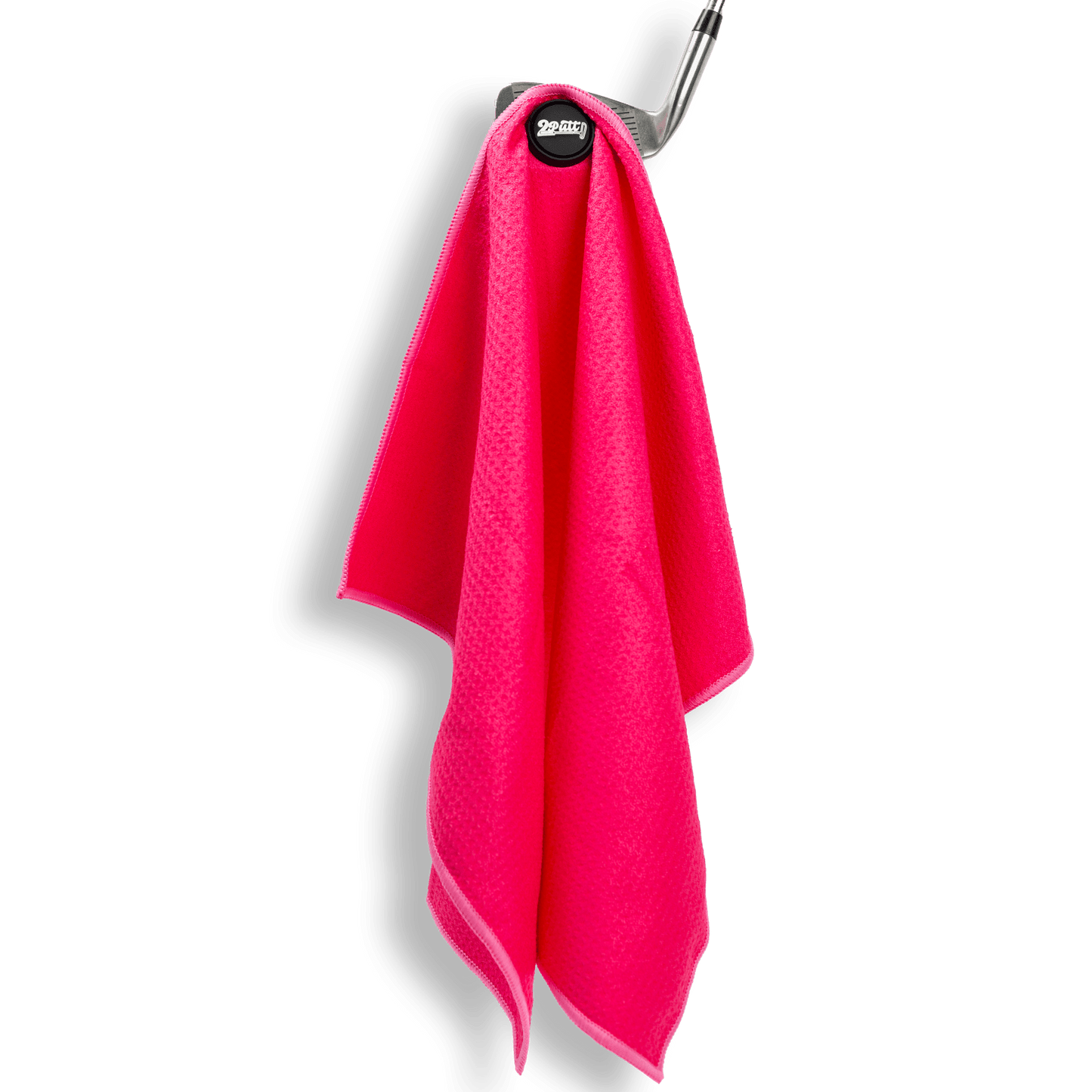 Hot Pink Magnetic Golf Towel - The Golf Guys Online