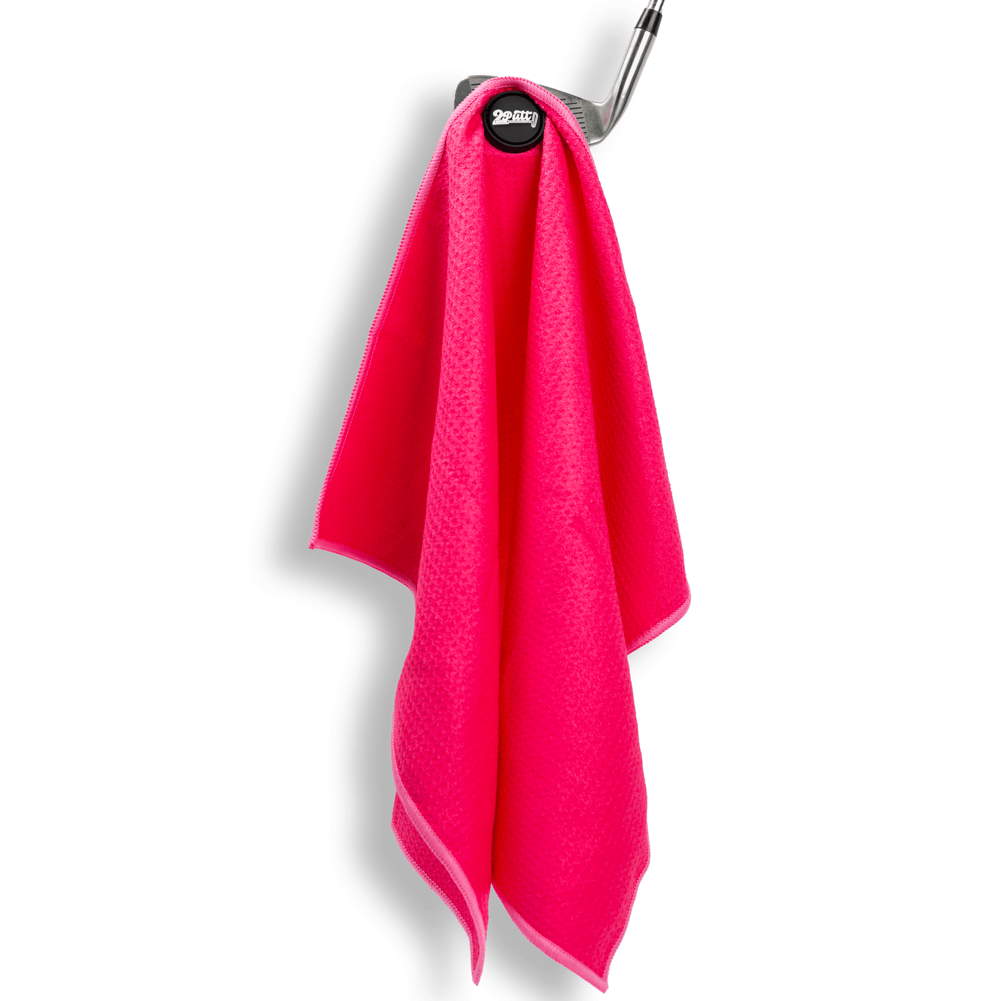 Hot Pink Magnetic Golf Towel - The Golf Guys Online