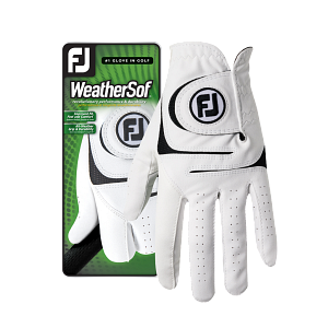FootJoy WeatherSof Mens Glove 2023 (Prior Gen) White/Black