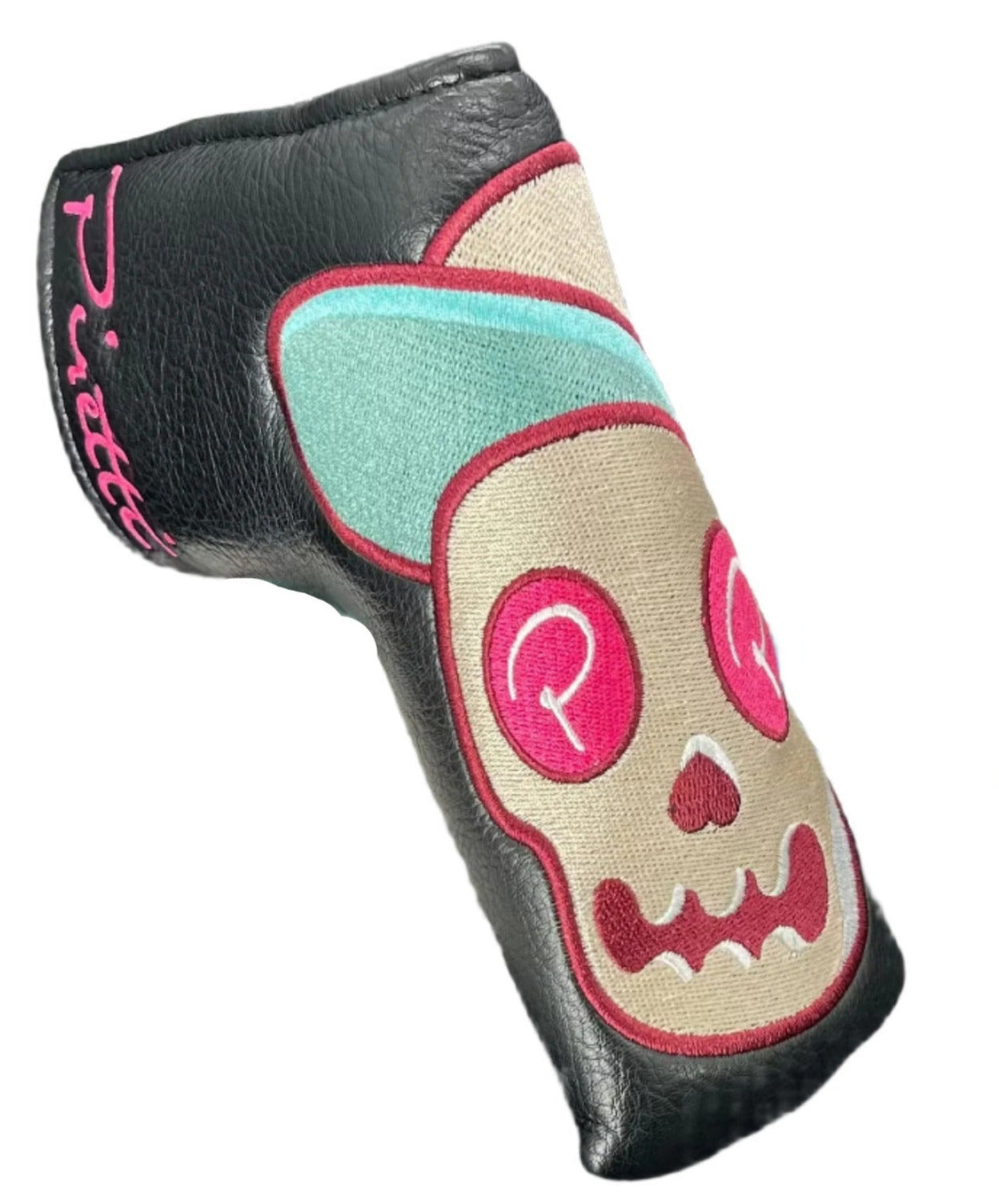 Piretti Golf - Neon Dia De Los Muertos Tour Only Blade Putter Headcovers Black - The Golf Guys Online