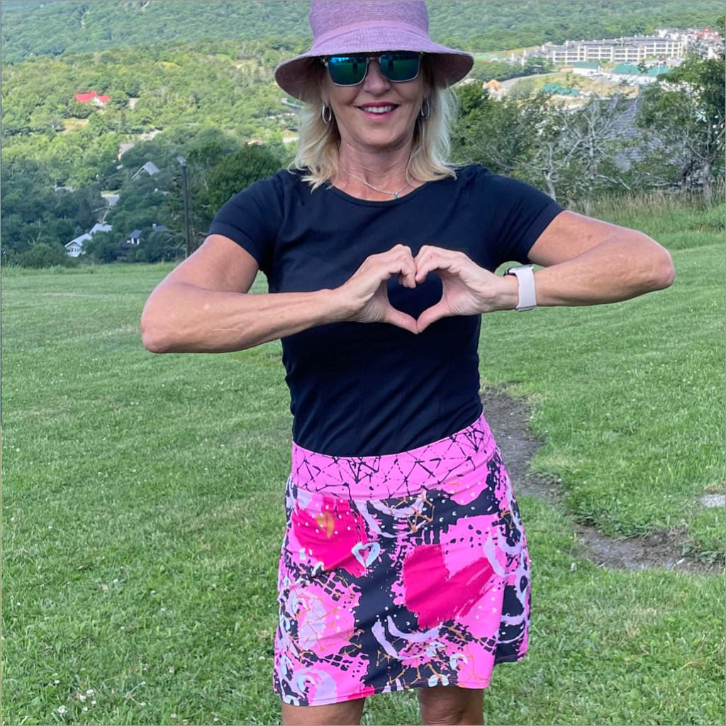 LOVE IS ALL YOU NEED DESIGNER SKORT - The Golf Guys Online