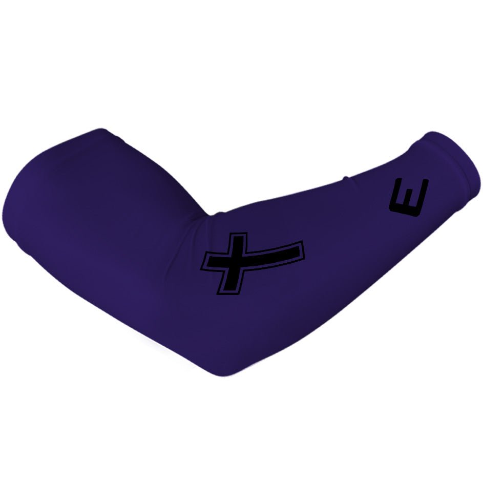 Faith Cross Purple Arm Sleeve - The Golf Guys Online
