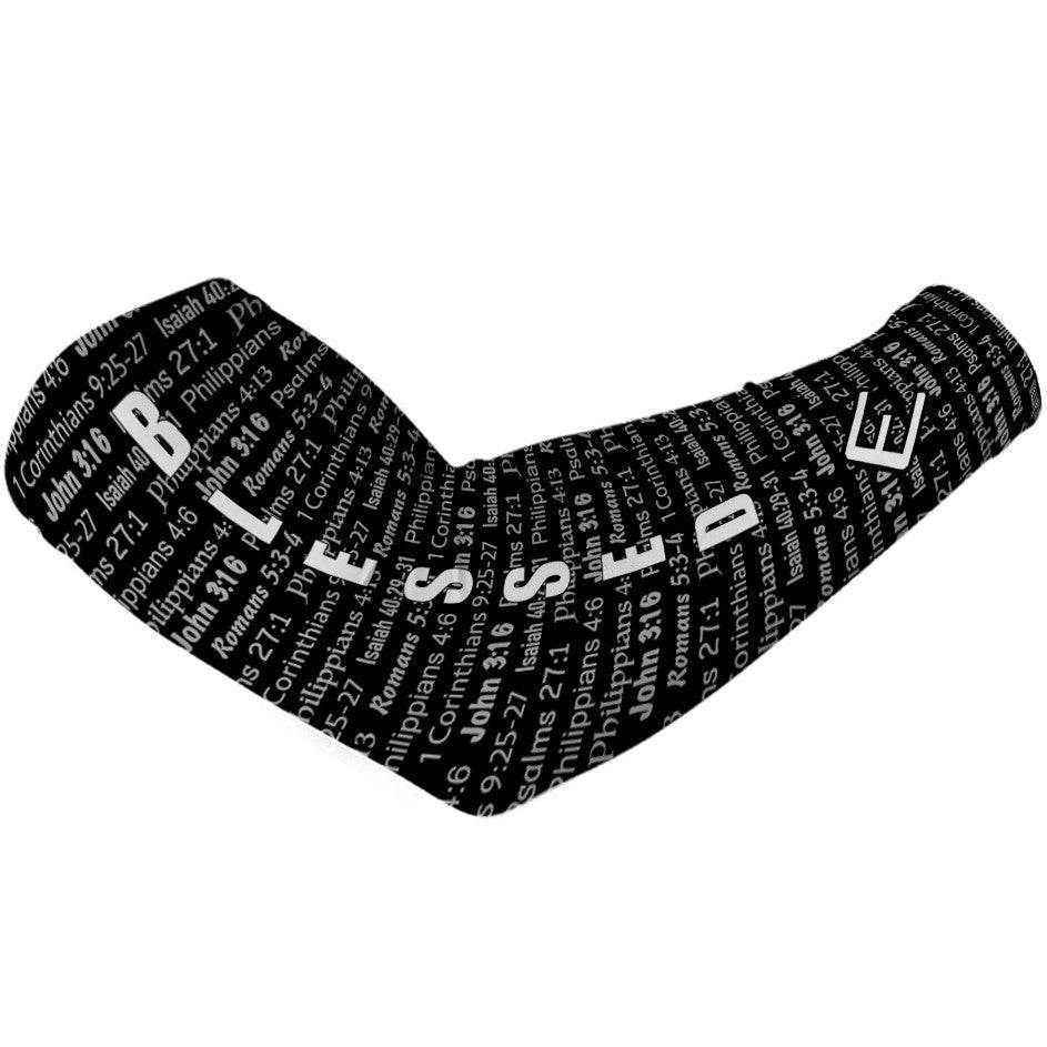 Black BLESSED Arm Sleeve - The Golf Guys Online