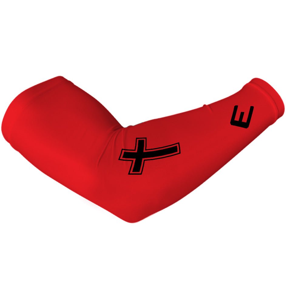 Faith Cross Red Arm Sleeve - The Golf Guys Online