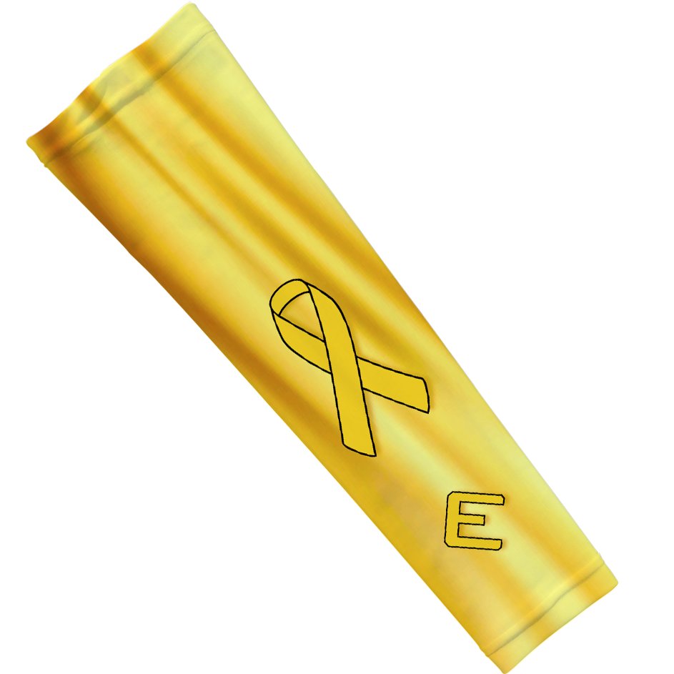 Gold Ribbon Arm Sleeve - The Golf Guys Online