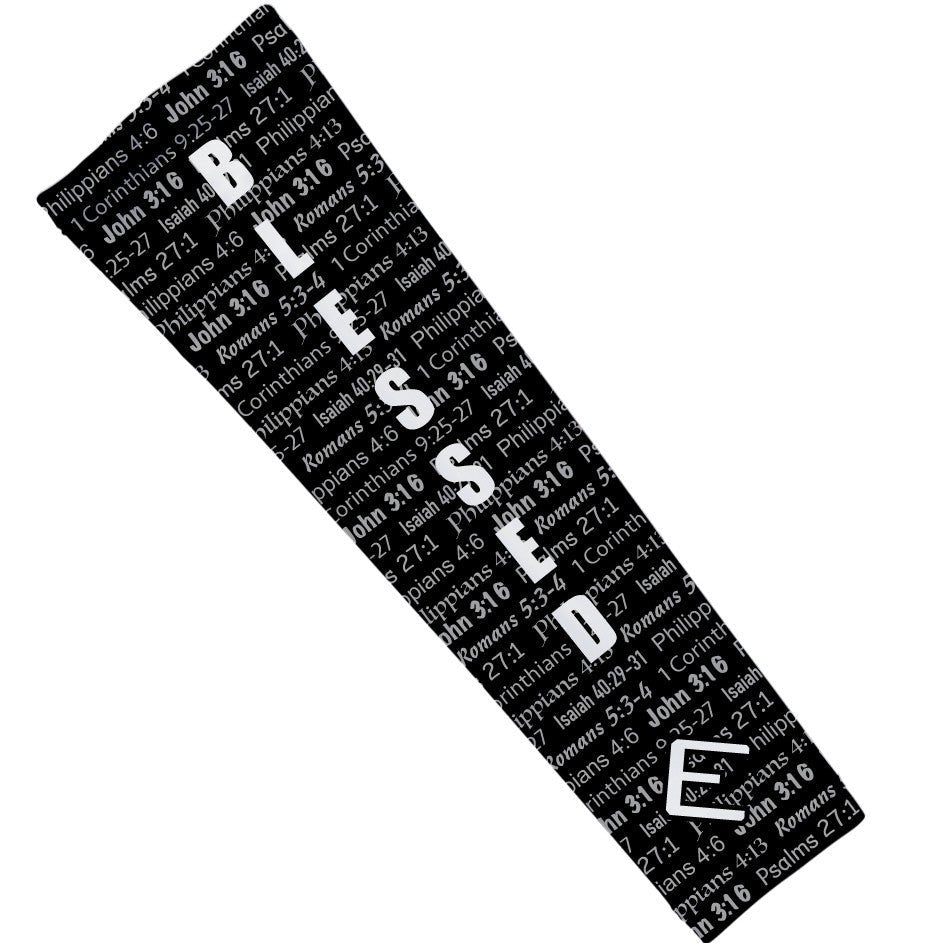 Black BLESSED Arm Sleeve - The Golf Guys Online