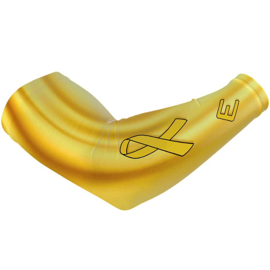 Gold Ribbon Arm Sleeve - The Golf Guys Online