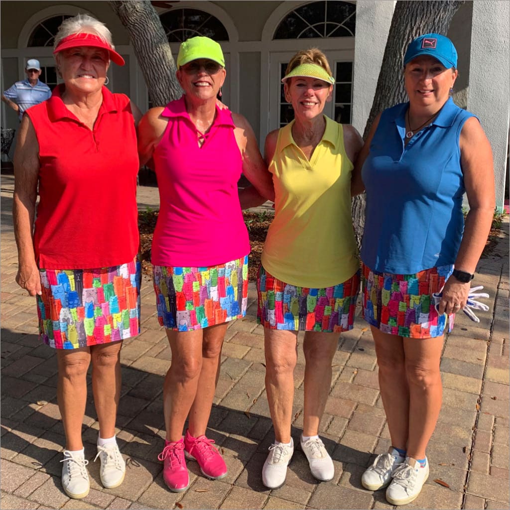 MEOW MIX CAT LOVER SKORT - The Golf Guys Online