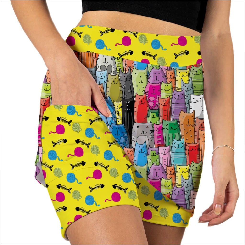 MEOW MIX CAT LOVER SKORT - The Golf Guys Online