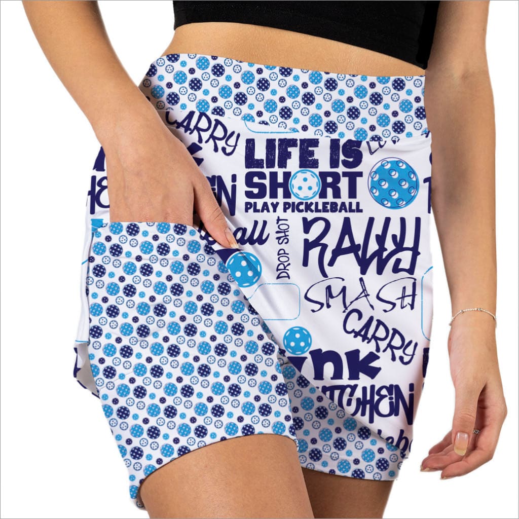 PICKLEBALL SLAM BLUE SKORT - The Golf Guys Online