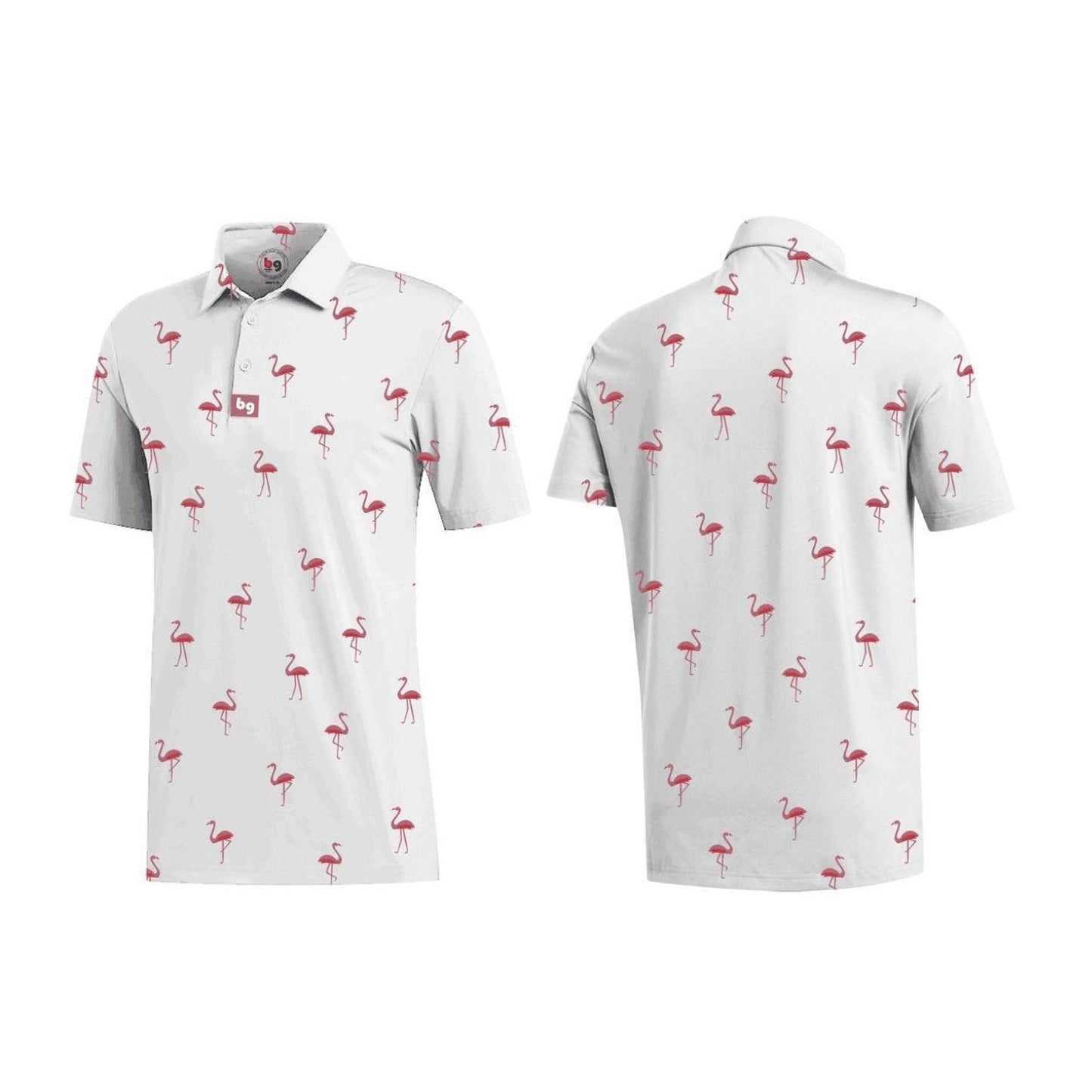 Pink Flamingo Men's Polo - The Golf Guys Online