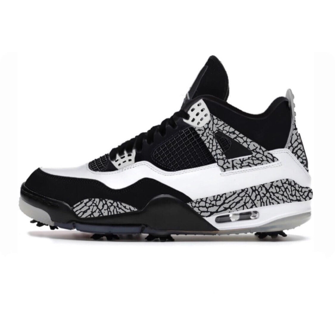 "Reverse Cement" Jordan 4 Retro Golf Shoes