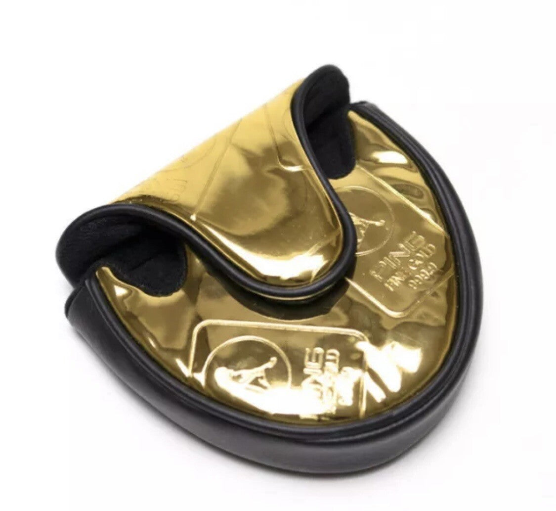 Pre Owned PING Fine Gold Mallet Putter Head Cover (Average)