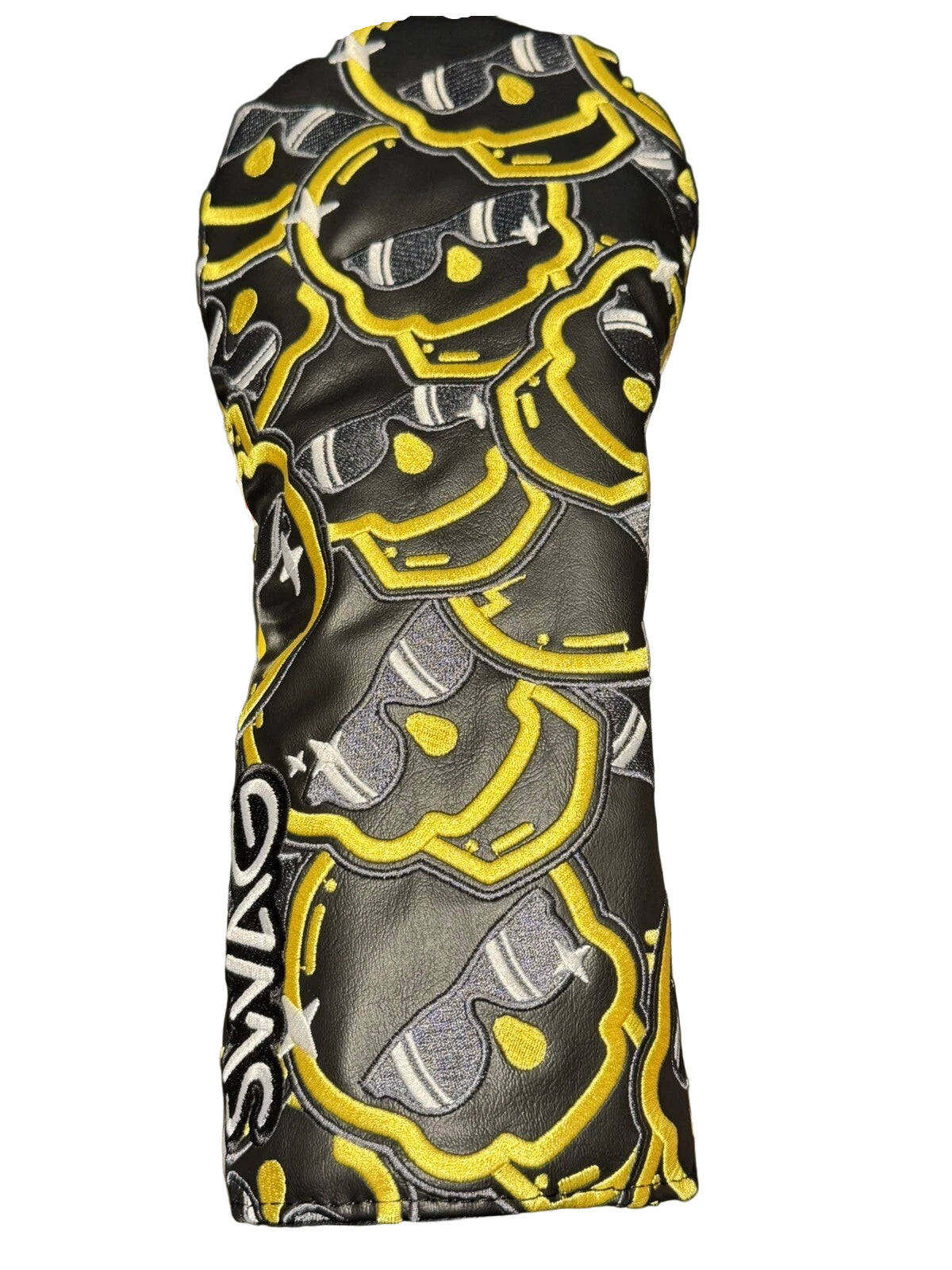 Limited Swag Golf Mystery Box Gold Skull Driver Headcover *opened, no bag*