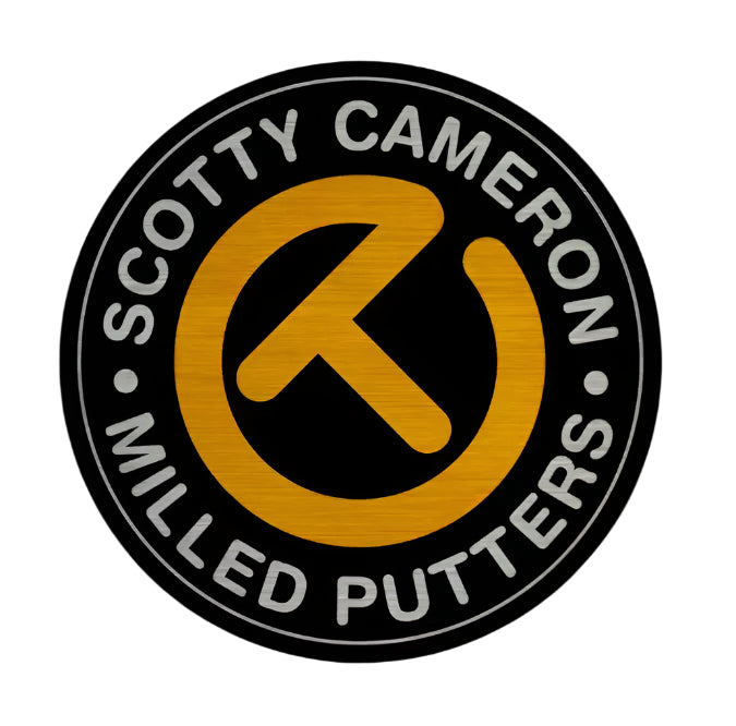Scotty Cameron "Circle T" Milled Putters Sticker - Orange/Charcoal Round 3.125” - The Golf Guys Online