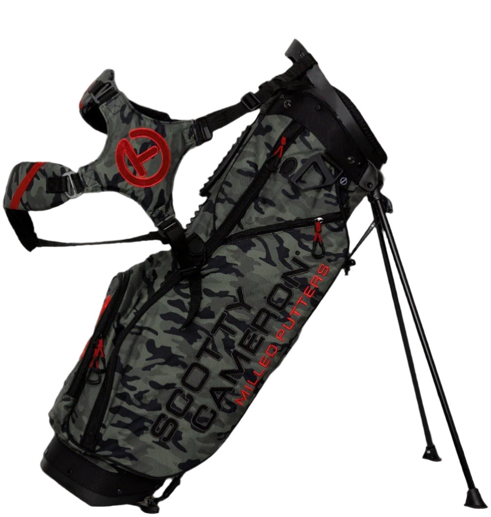 Scotty Cameron Junior Camo/Red Circle T Stand Bag - The Golf Guys Online