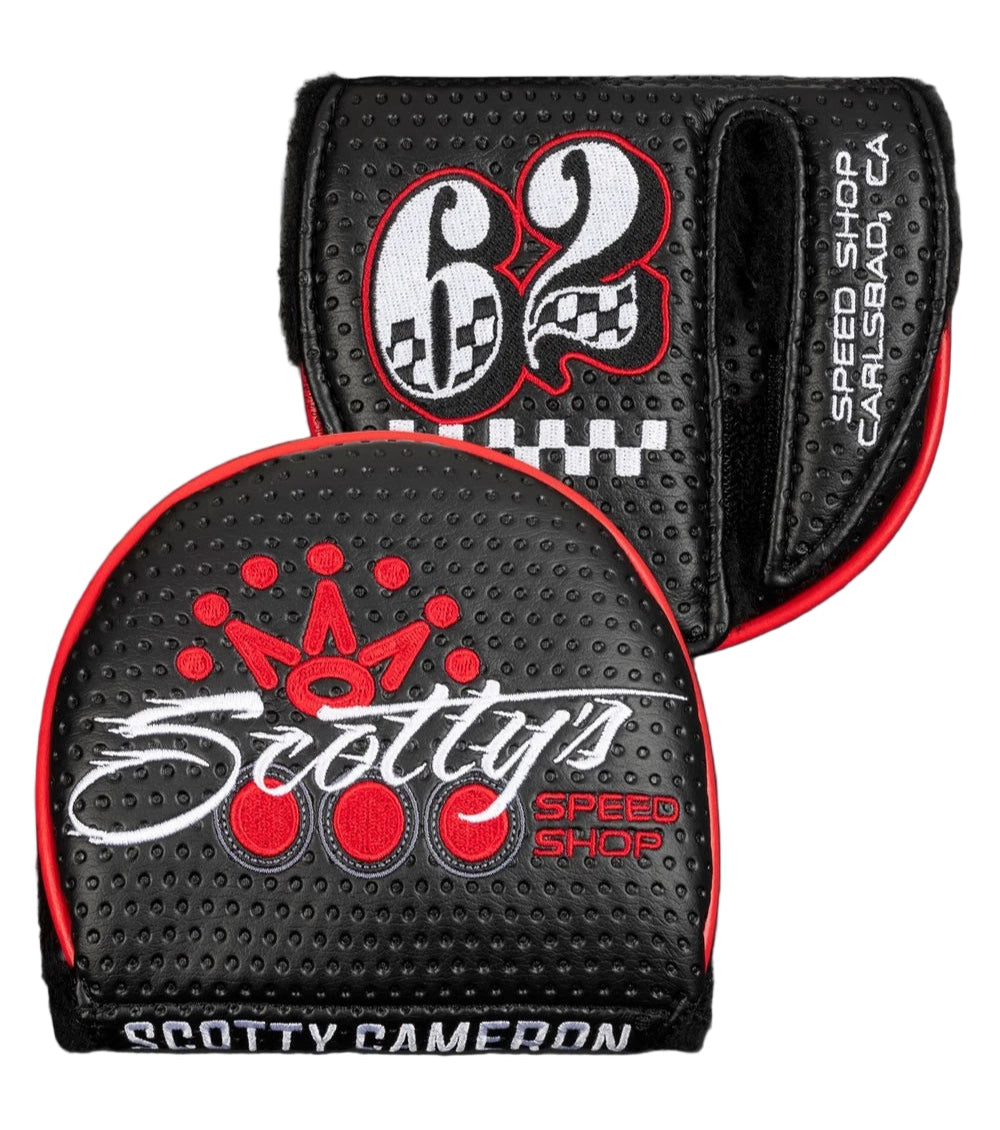 Limited Scotty Cameron Black Scotty's Speed Blur Mid-Round Mallet Putter Headcover Left Hand