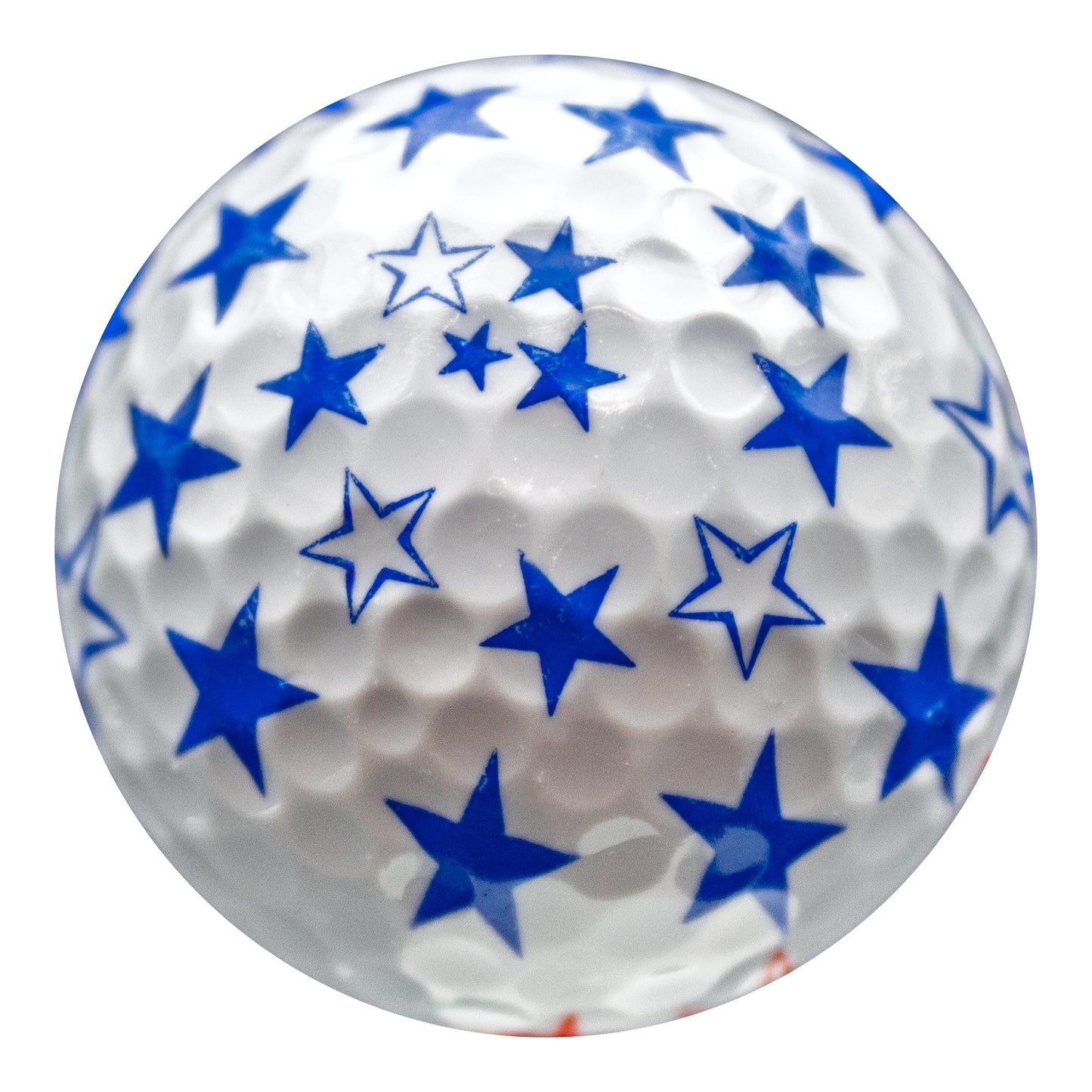 New Novelty Patriotic Red and Blue Stars Golf Balls