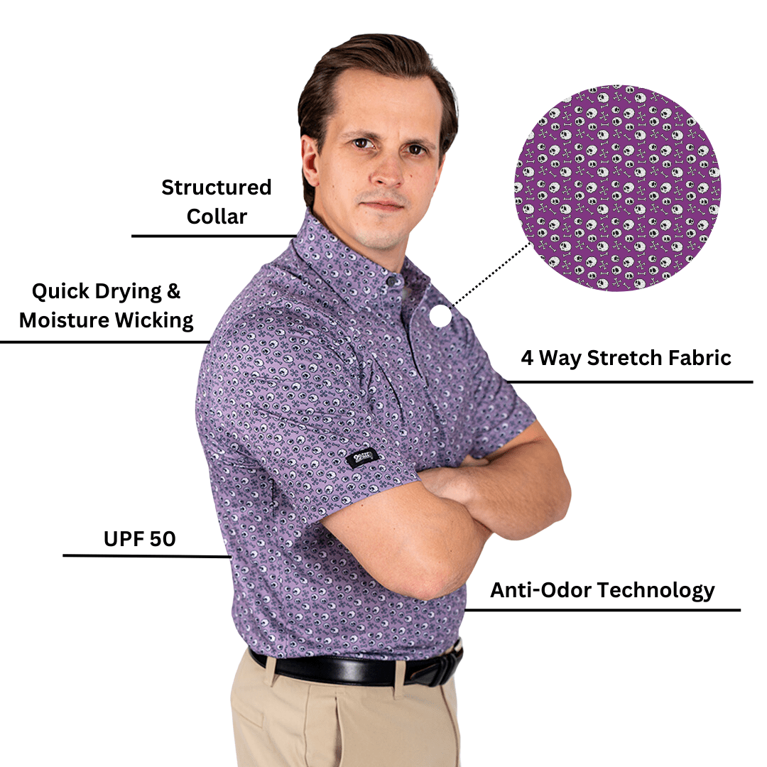 Skull and Bones Men's Polo - The Golf Guys Online