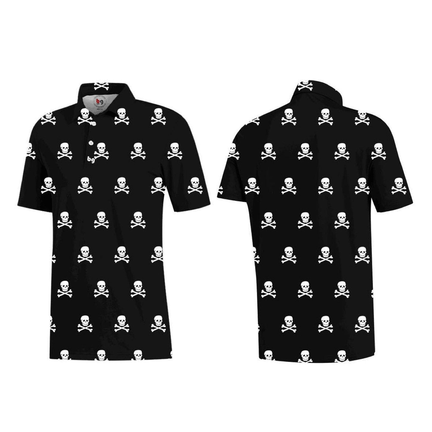 Skull and Crossbones Men's Polo - The Golf Guys Online