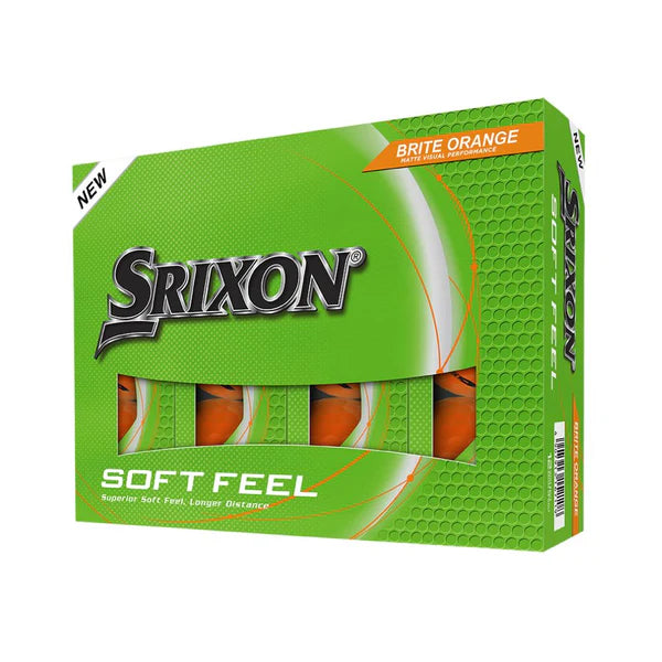 Srixon 2025 Soft Feel 14 Brite Orange Golf Balls