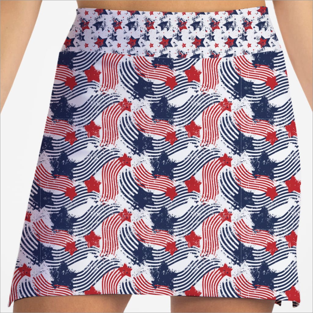 STAR SPANGLED PATTERN SKORT - The Golf Guys Online
