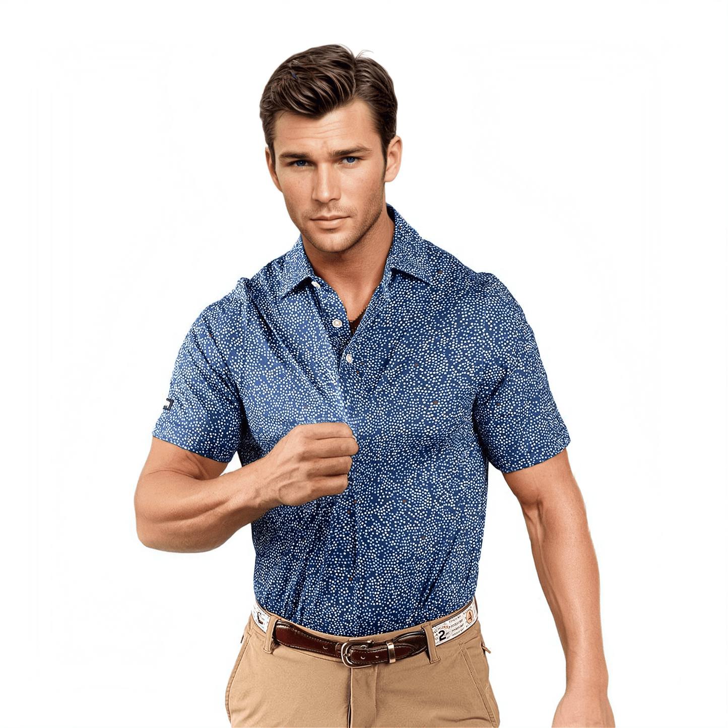 Starry Night Men's Polo - The Golf Guys Online