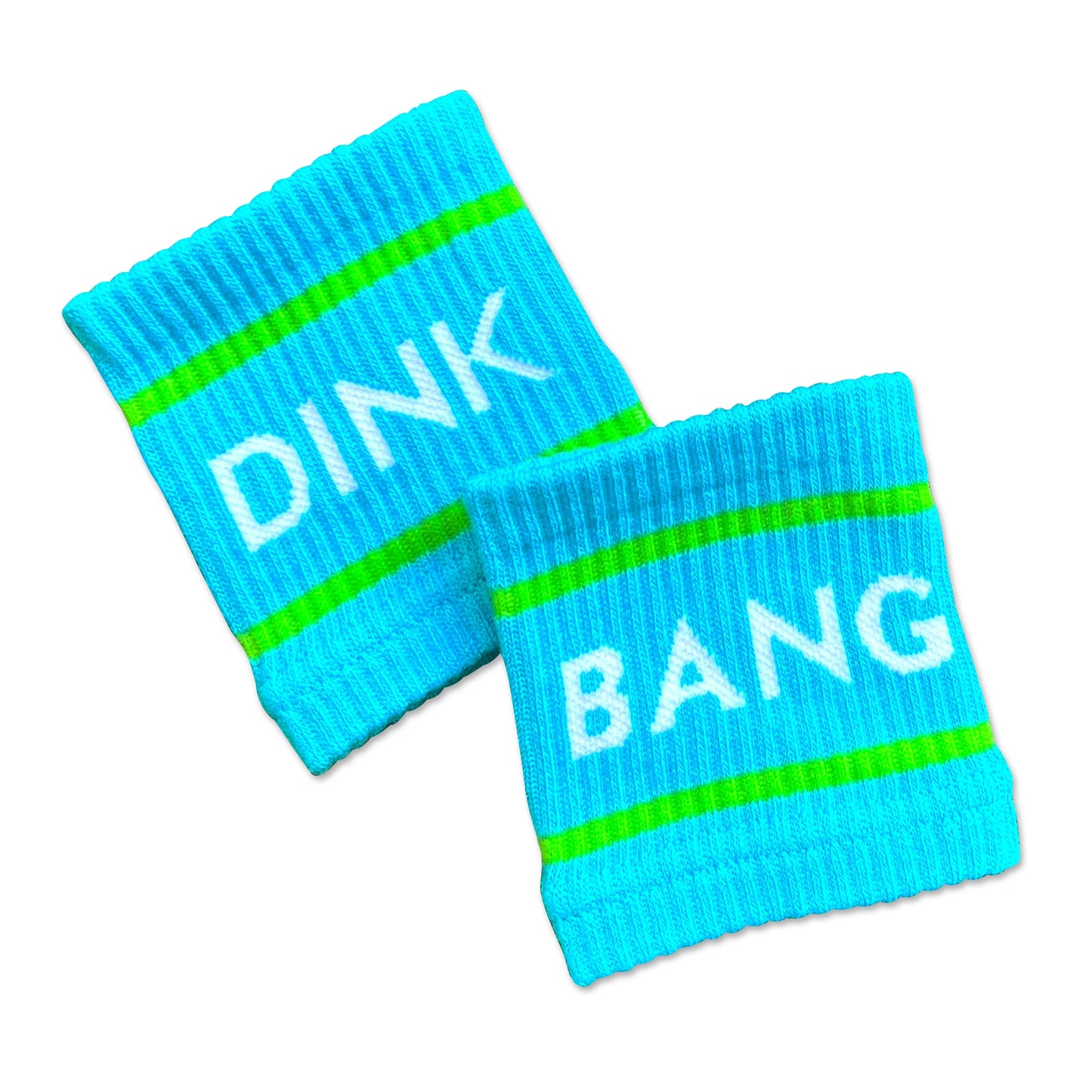 Blue Dink & Bang Pickleball Wristbands - The Golf Guys Online
