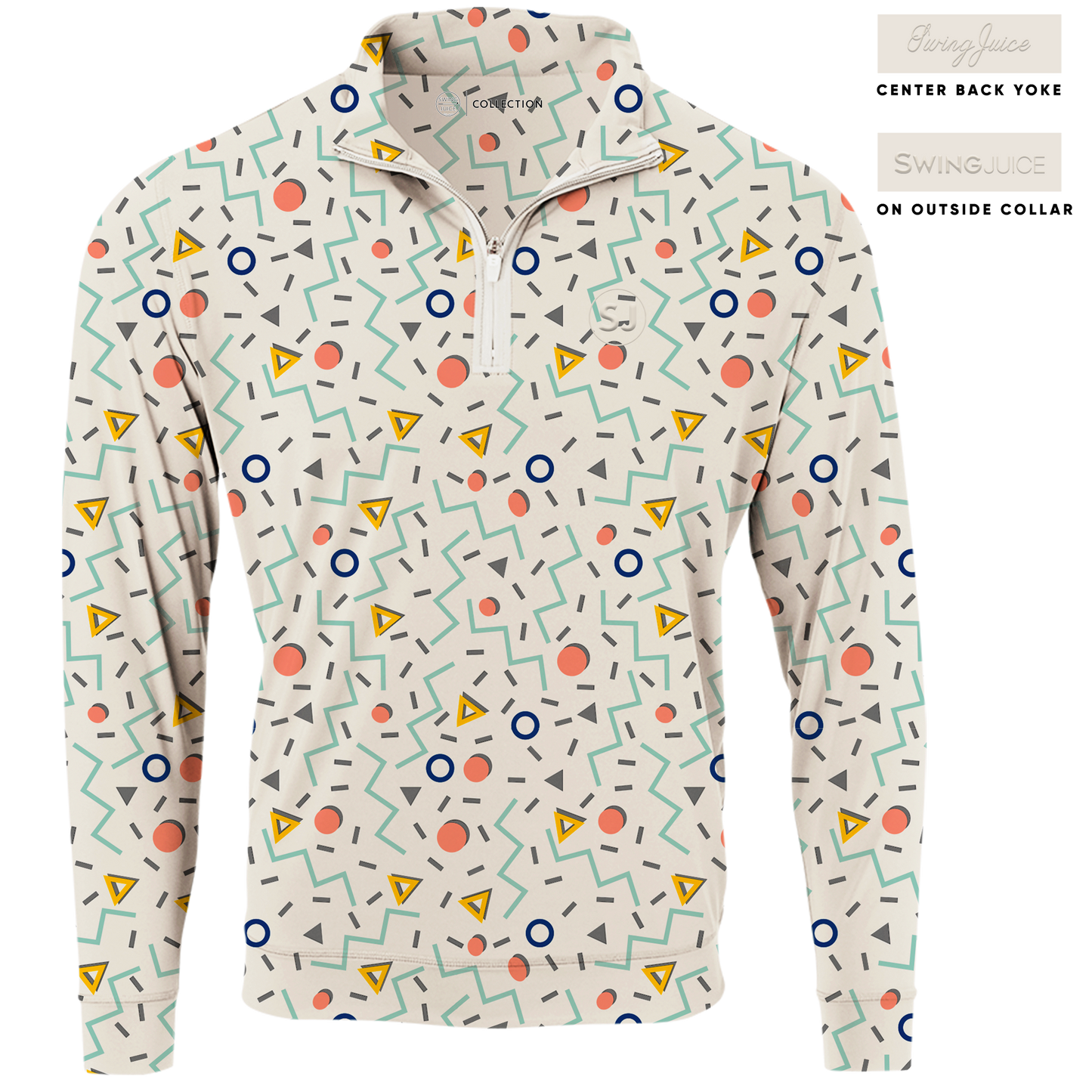 Golf Fresh Prints Men's Quarter Zip - The Golf Guys Online