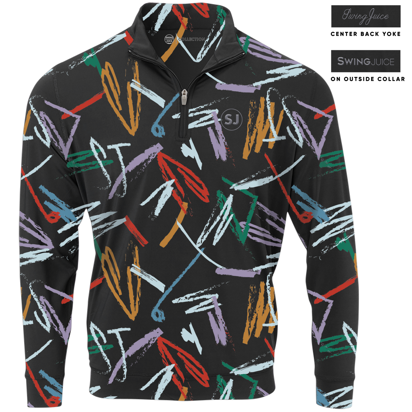 Golf Strokes Men's Quarter Zip - The Golf Guys Online