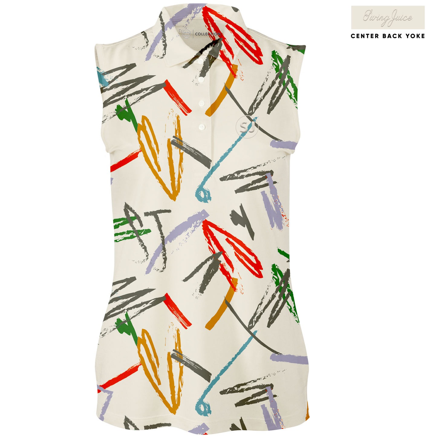 Golf Strokes Women's Sleeveless Polo - The Golf Guys Online