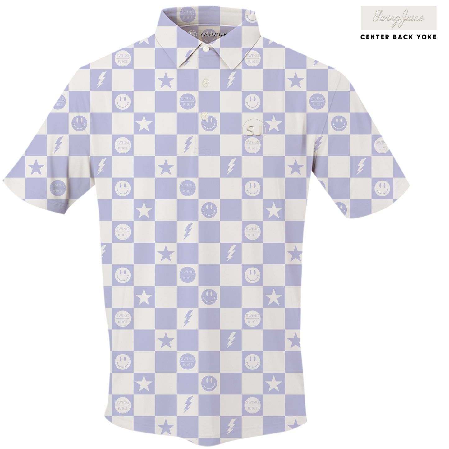 Golf Smile Face Men's Polo - The Golf Guys Online