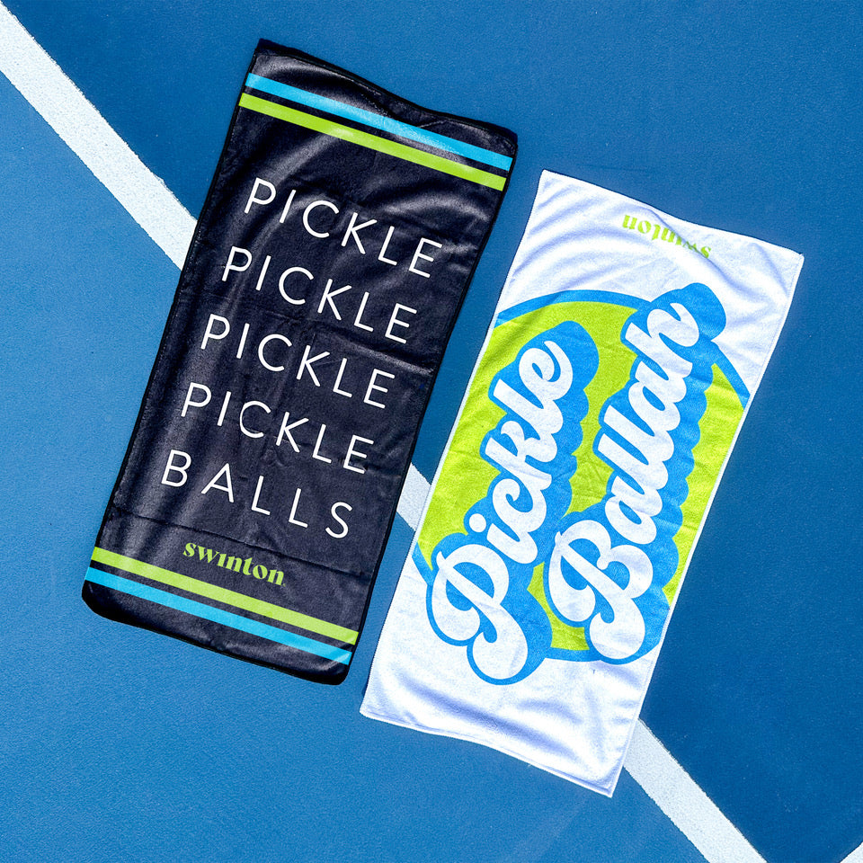 Pickleball Sports Towel Black - The Golf Guys Online