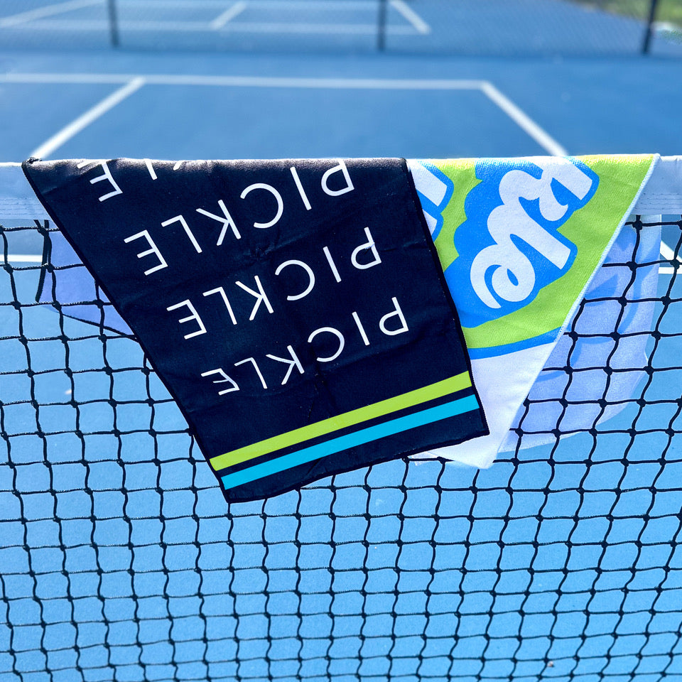Pickleball Sports Towel Black - The Golf Guys Online