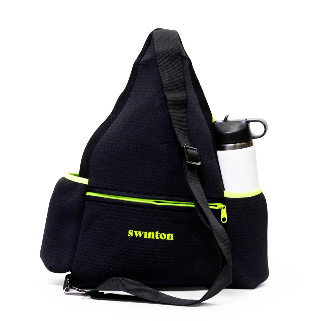 Pickleball Sling Bag - Black - The Golf Guys Online