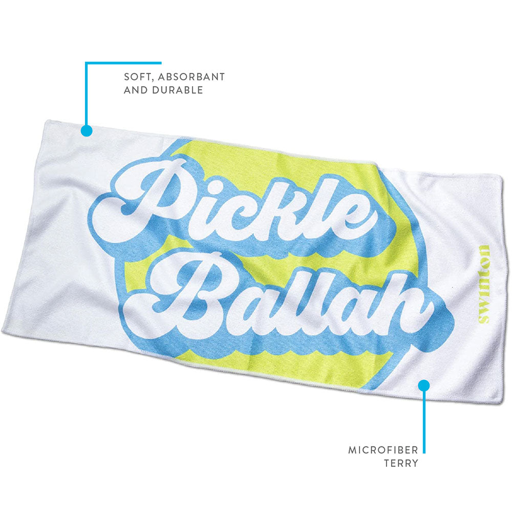 Pickleball Sports Towel White - The Golf Guys Online
