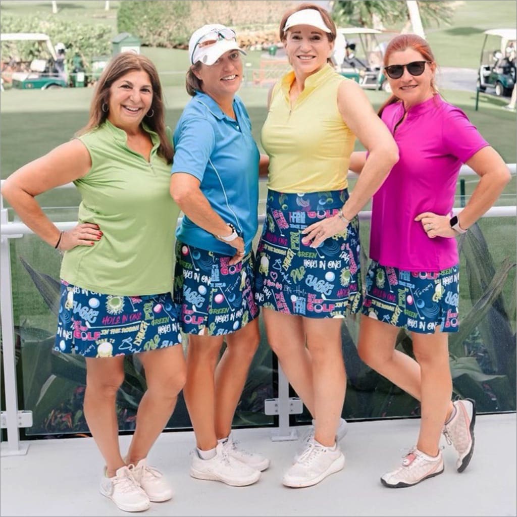 TEE TIME NAVY GOLF SKORT - The Golf Guys Online
