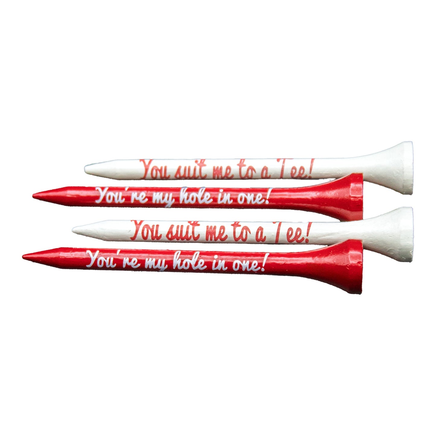 New Novelty Love and Roses Golf Balls and Tee Set
