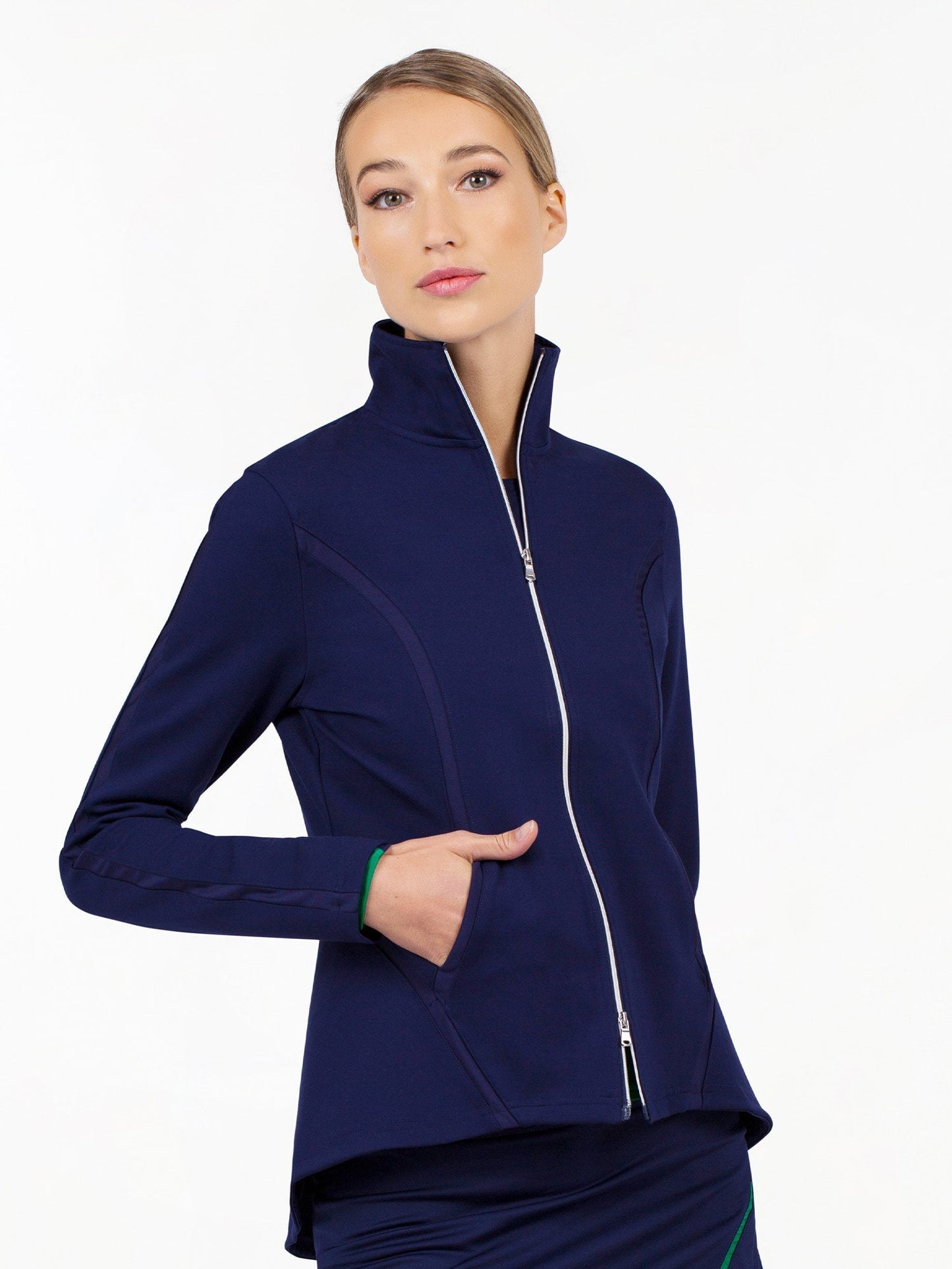 Harlow Knit Jacket - Ink - The Golf Guys Online