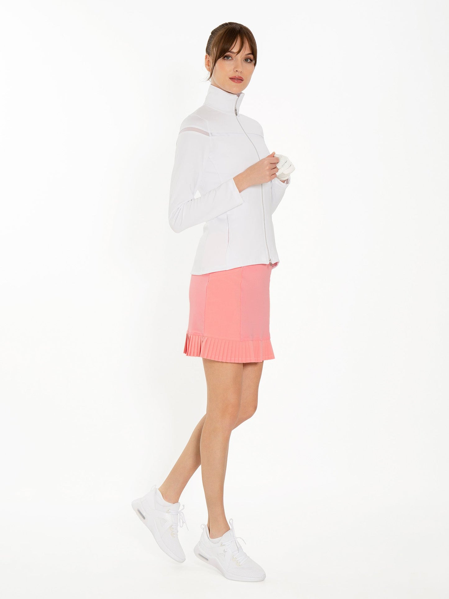 Kai 17" Pleated Skirt - Plumeria - The Golf Guys Online