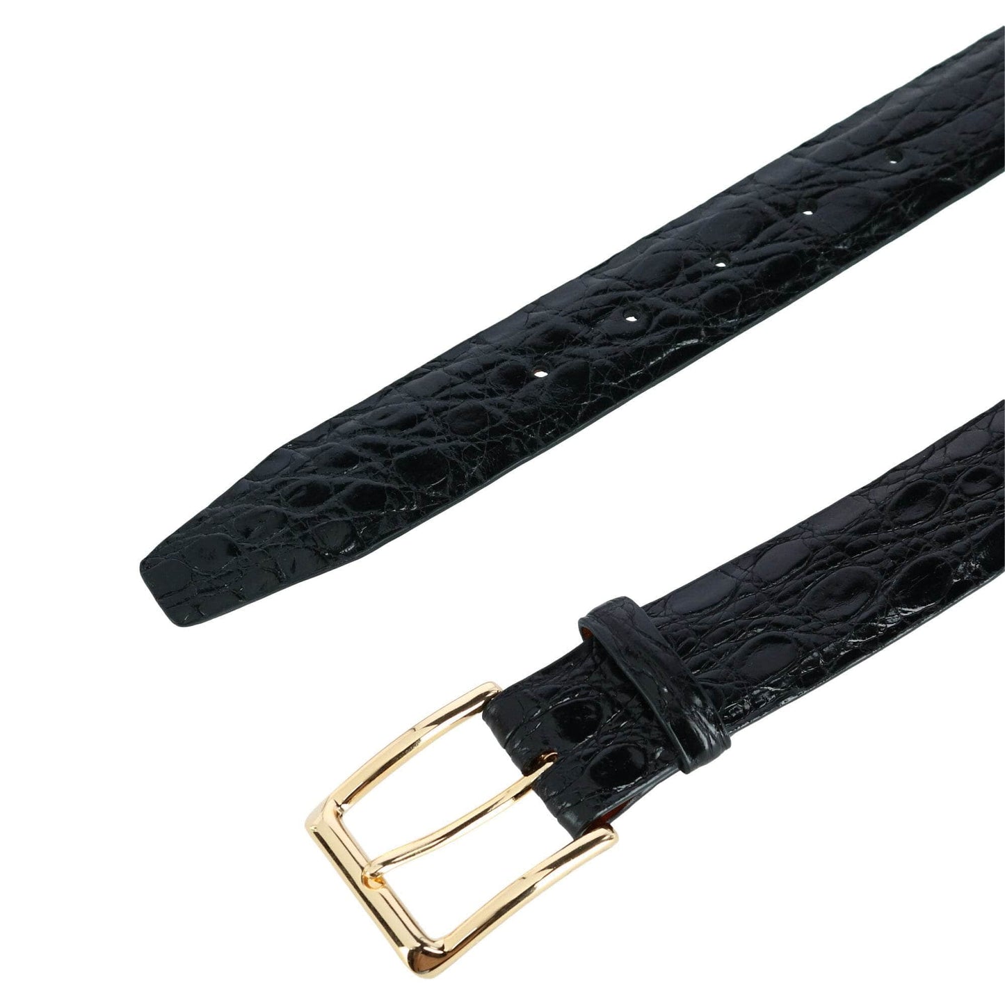 Newington 35mm Genuine Crocodile Belt (Two Buckle Set) - The Golf Guys Online