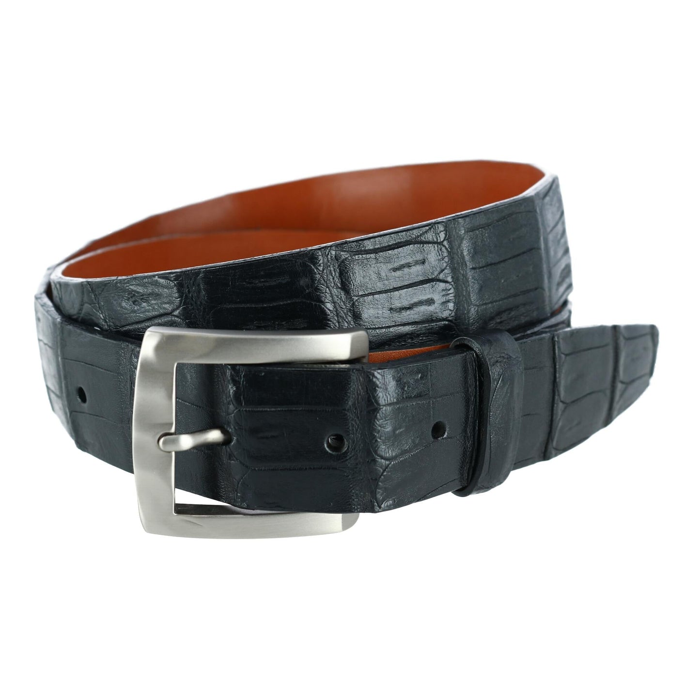 Windham 35mm Genuine Matte Crocodile Tail Belt - The Golf Guys Online