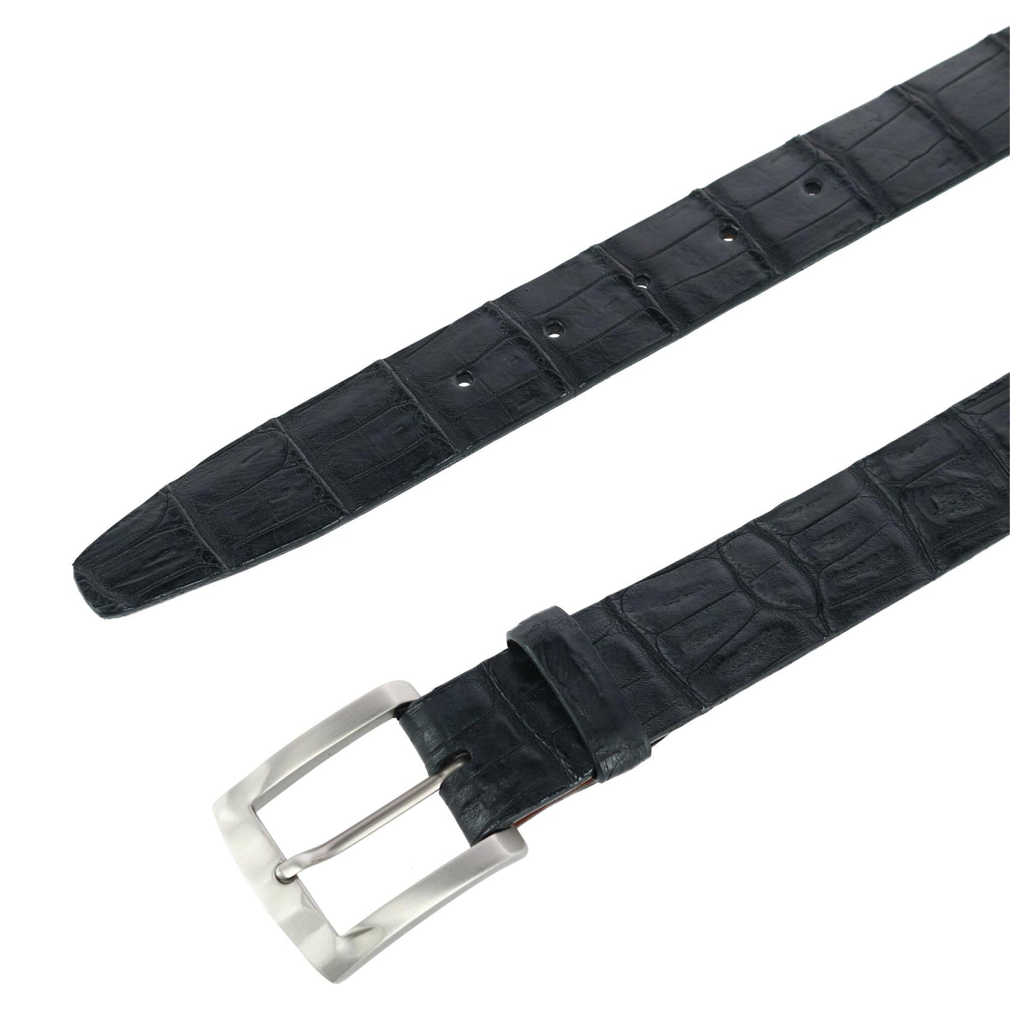 Windham 35mm Genuine Matte Crocodile Tail Belt - The Golf Guys Online