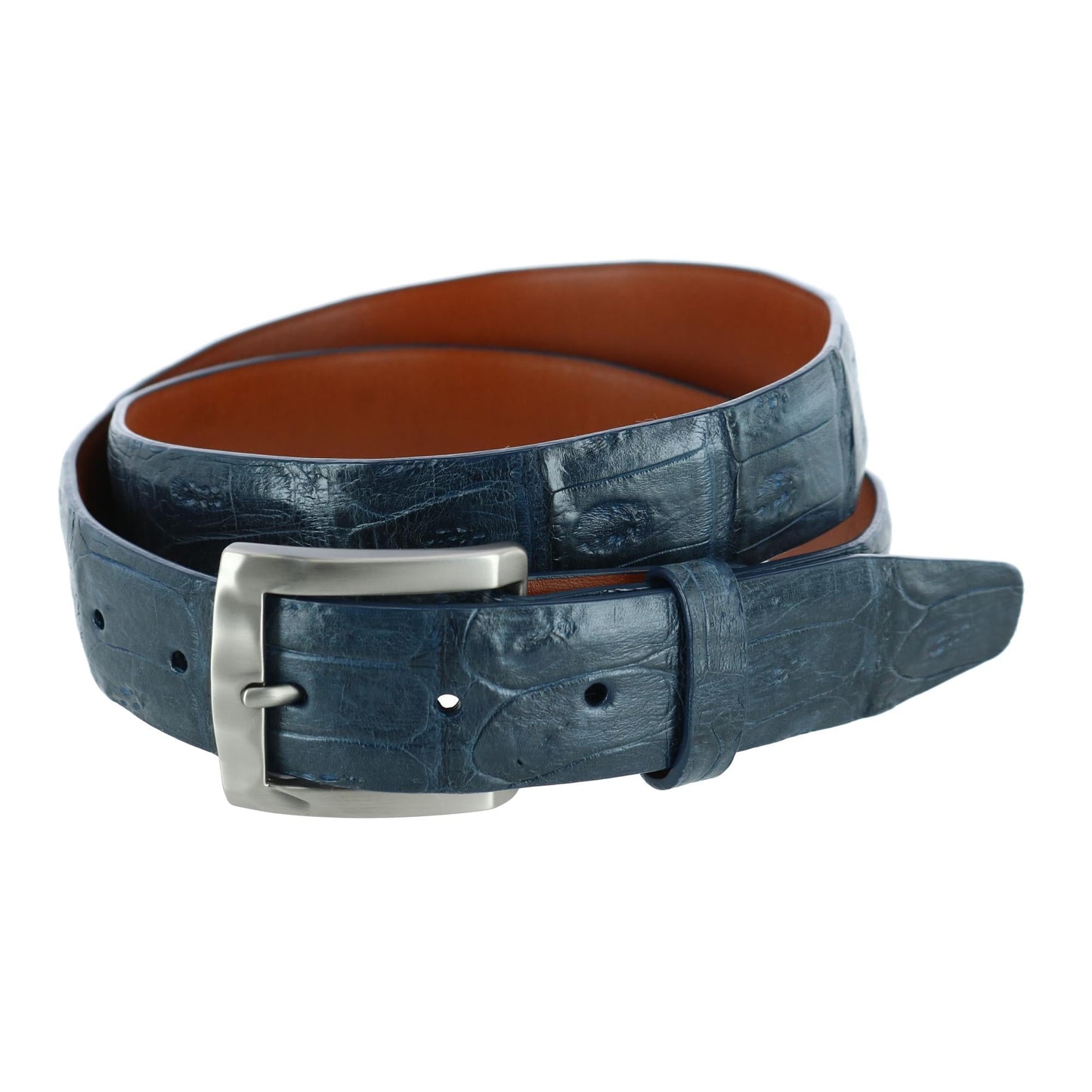 Windham 35mm Genuine Matte Crocodile Tail Belt - The Golf Guys Online