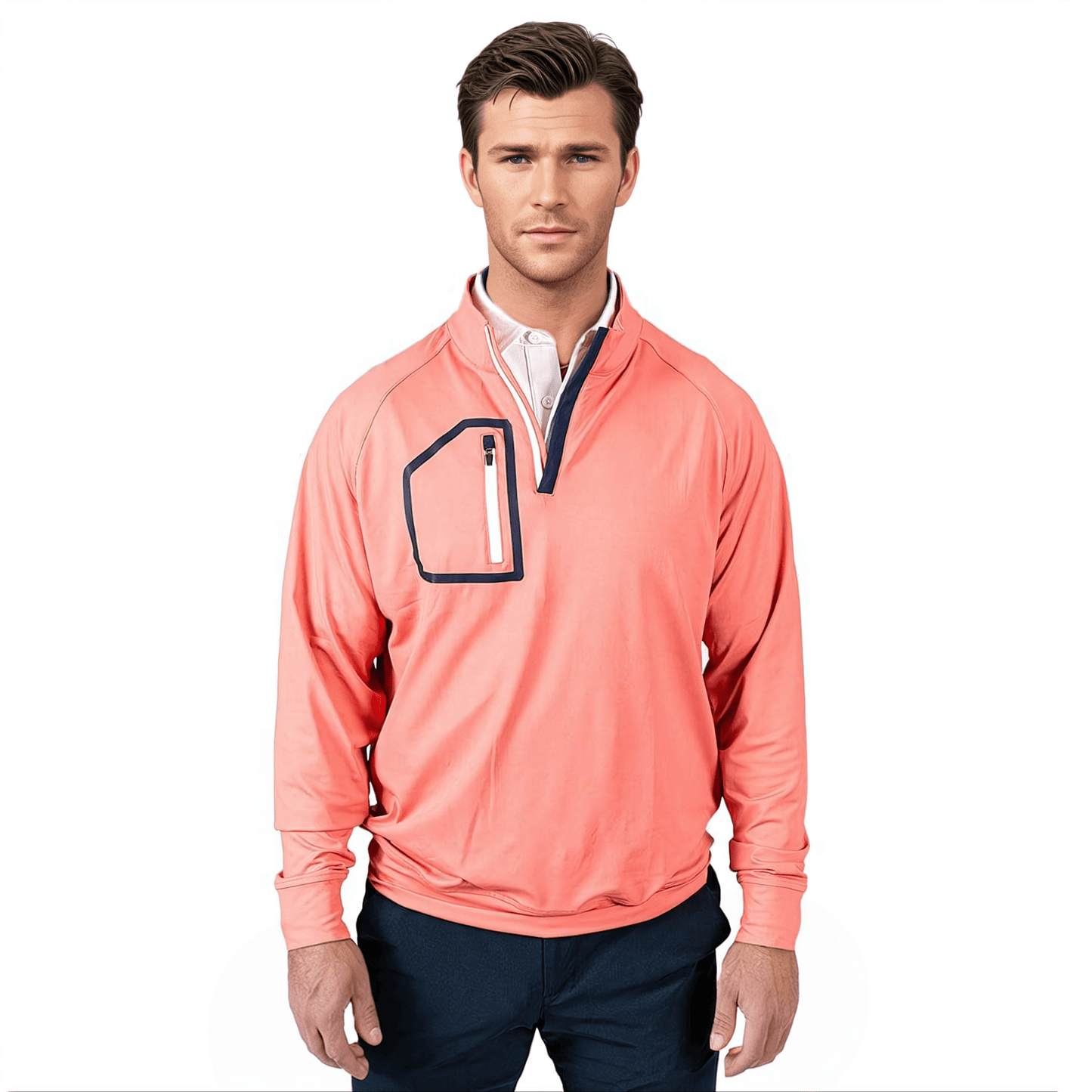 The Heater Men's Q Zip - The Golf Guys Online