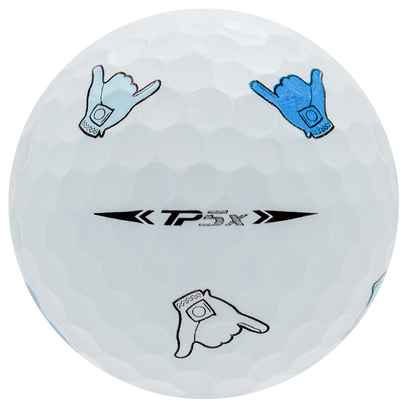 TaylorMade TP5x Pix Hawaii Shaka Golf Balls